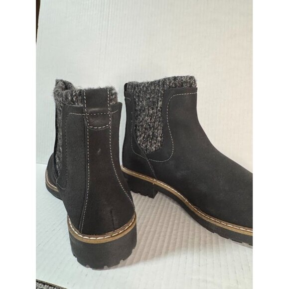 Comfortiva Rawnie boot in Black suede with a knit cuff 9.5 - Picture 3 of 6